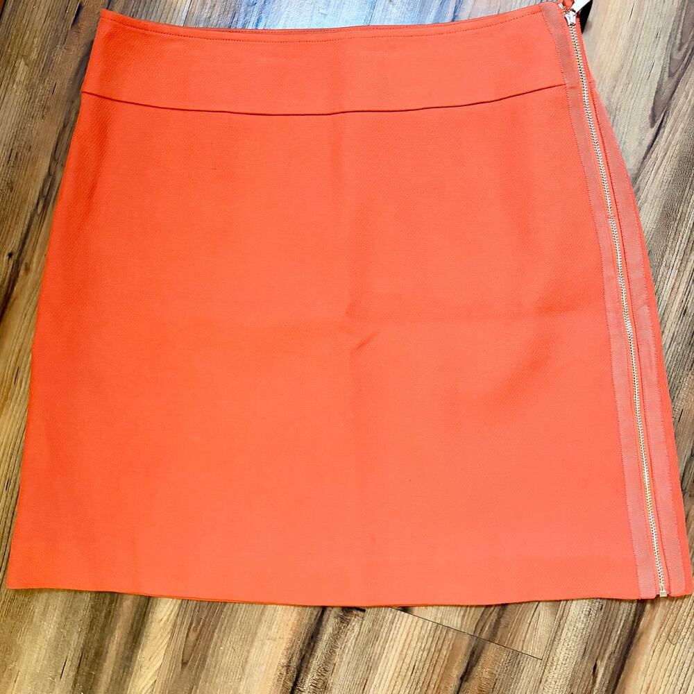 NWT Ann Taylor Women's Orange A-line Skirt Size 6